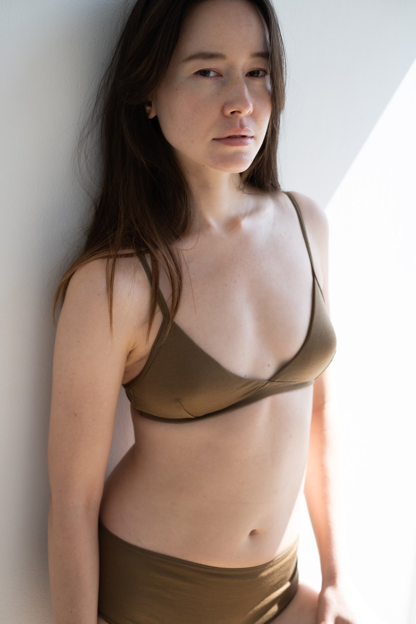 Wool Triangle Bra